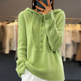 Jednofarebná mikina s kapucňou
