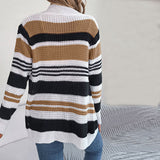 Pletený pruhovaný cardigan