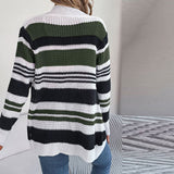 Pletený pruhovaný cardigan