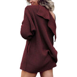 Voľný pletený cardigan