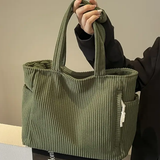 Tilda – Žebrovaná taška s detailom na šnúrke