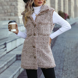 Pohodlný plyšový cardigan