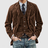 Thomas™ | Vintage Elegancia Klasická Bunda a Vesta