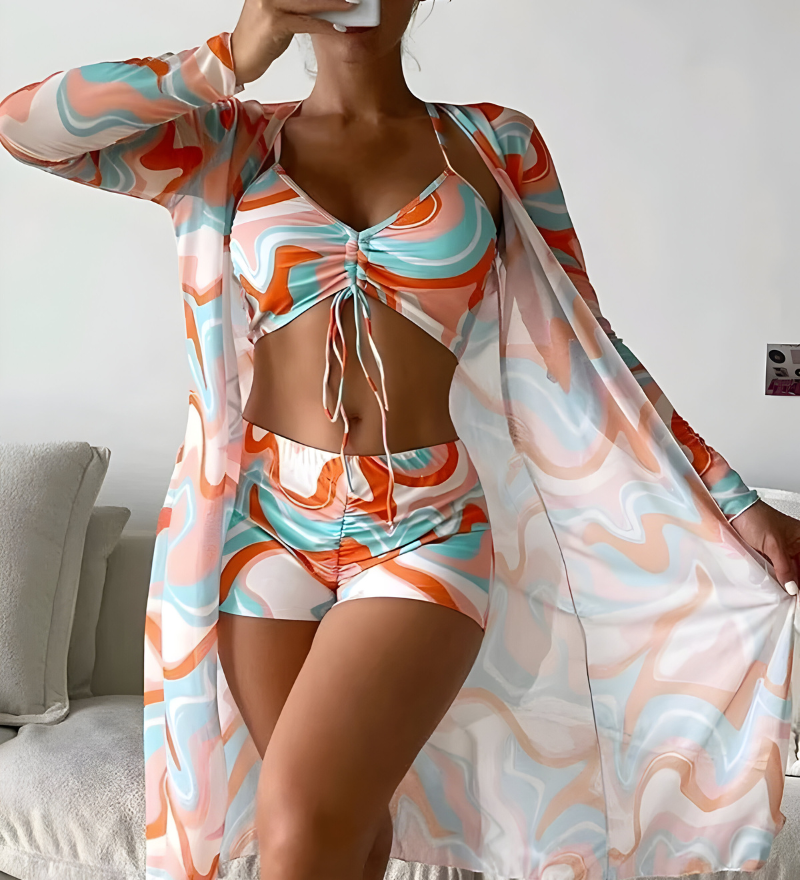 Noëlle™ | Štýlový trojdielny bikiny set