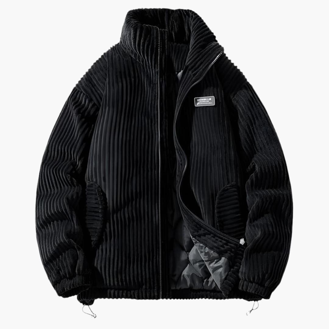 Clément | Elegantná Zimná Bunda z Hladkého Velvetu