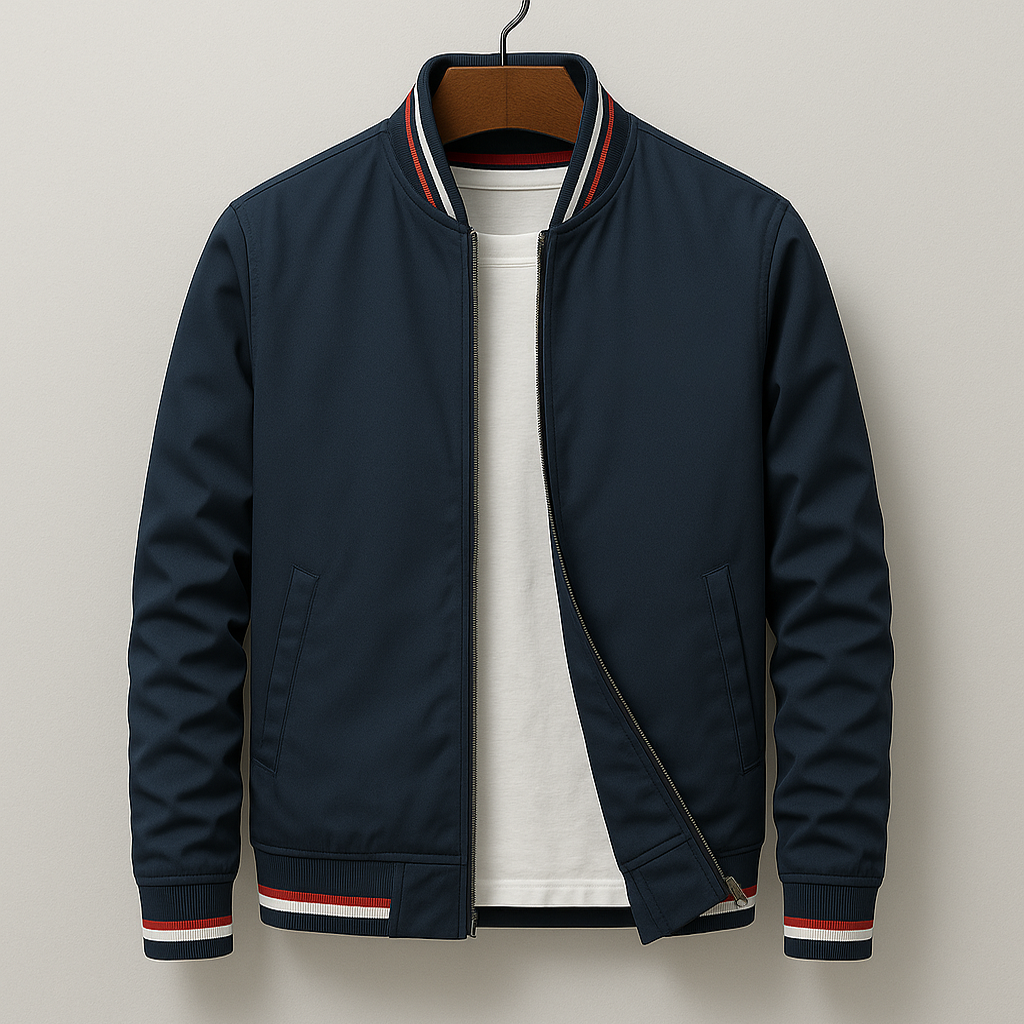 Gleb – Elegantná Bomber Bunda s Pásikmi