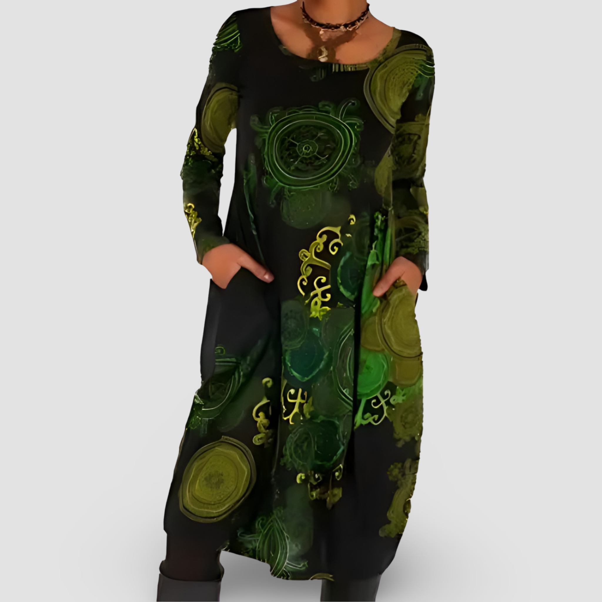 Karine™ – Zimná Šaty s Bohémovou Eleganciou