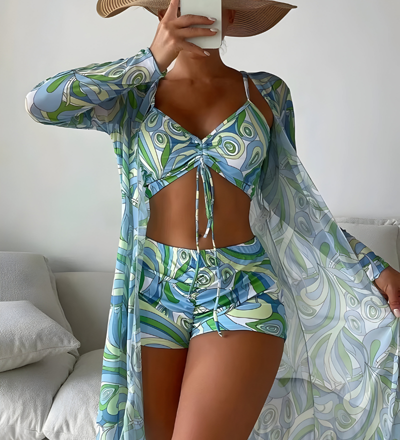 Noëlle™ | Štýlový trojdielny bikiny set