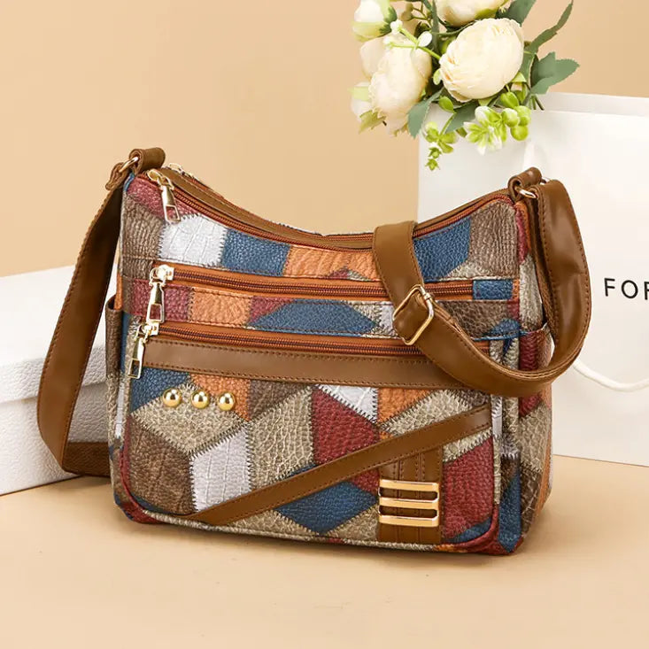 Éléonore™ — Elegantná patchworková taška cez rameno