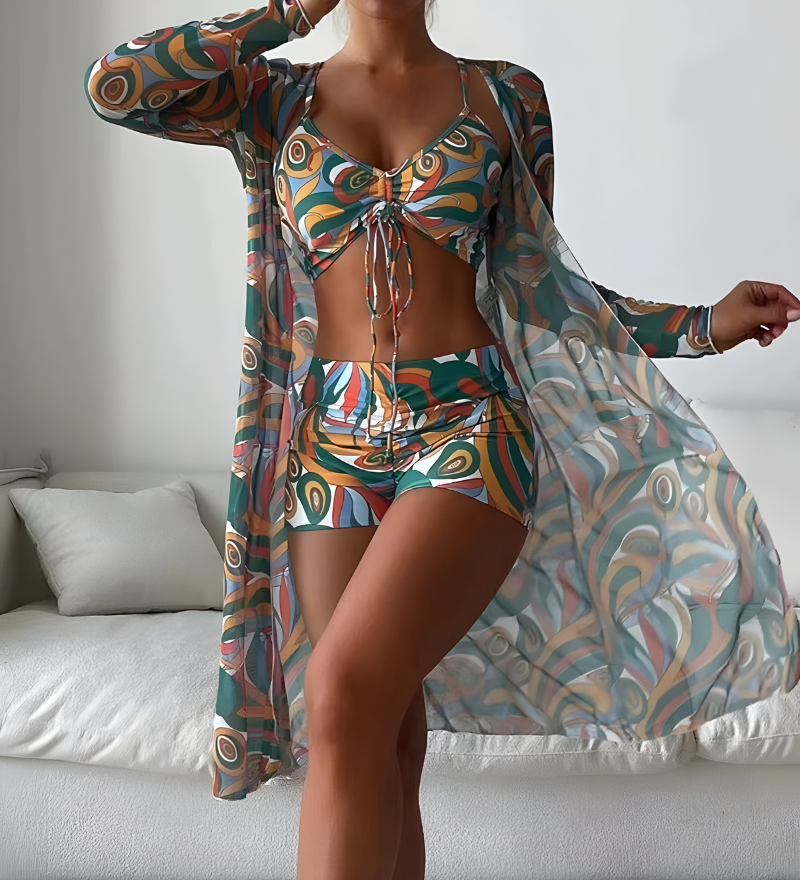 Noëlle™ | Štýlový trojdielny bikiny set