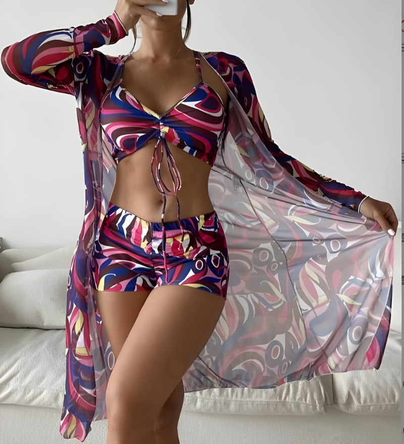 Noëlle™ | Štýlový trojdielny bikiny set