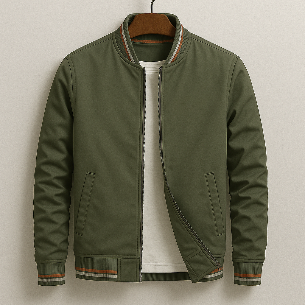 Gleb – Elegantná Bomber Bunda s Pásikmi