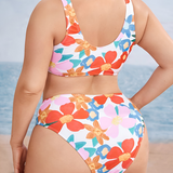 Vivy™ | Plnoštíhlé elastické bikini s kontrolou brucha