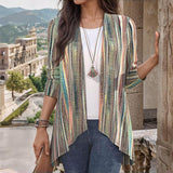 Vintage pruhovaný cardigan