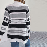 Pletený pruhovaný cardigan