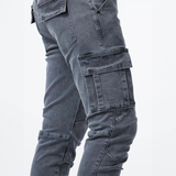 Stretchy Cargo Jeans