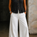 Viera | Džínsy-top s V-výstrihom