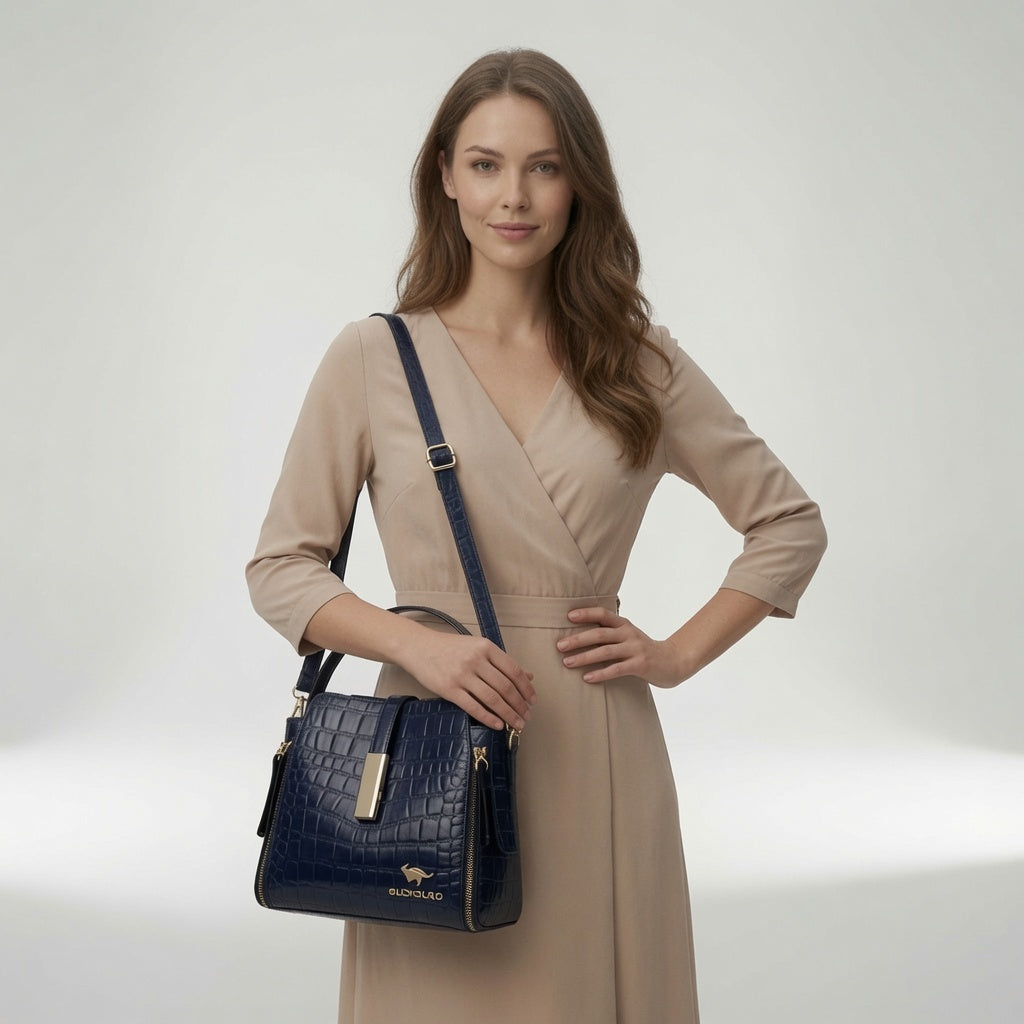 Amandéa™ — Elegantná luxusná krokodília taška na každodenné nosenie