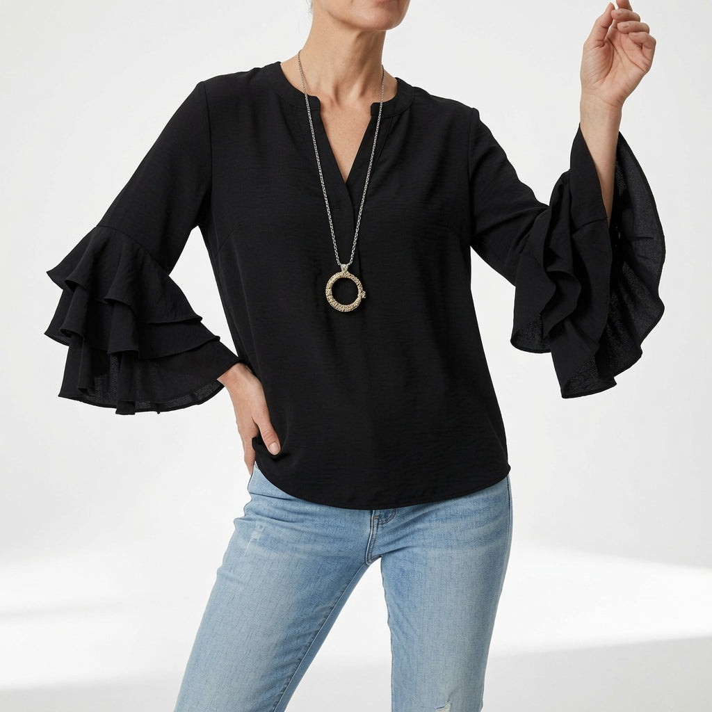 Mélorisse™ — Elegantná blúzka s voľnými rukávmi