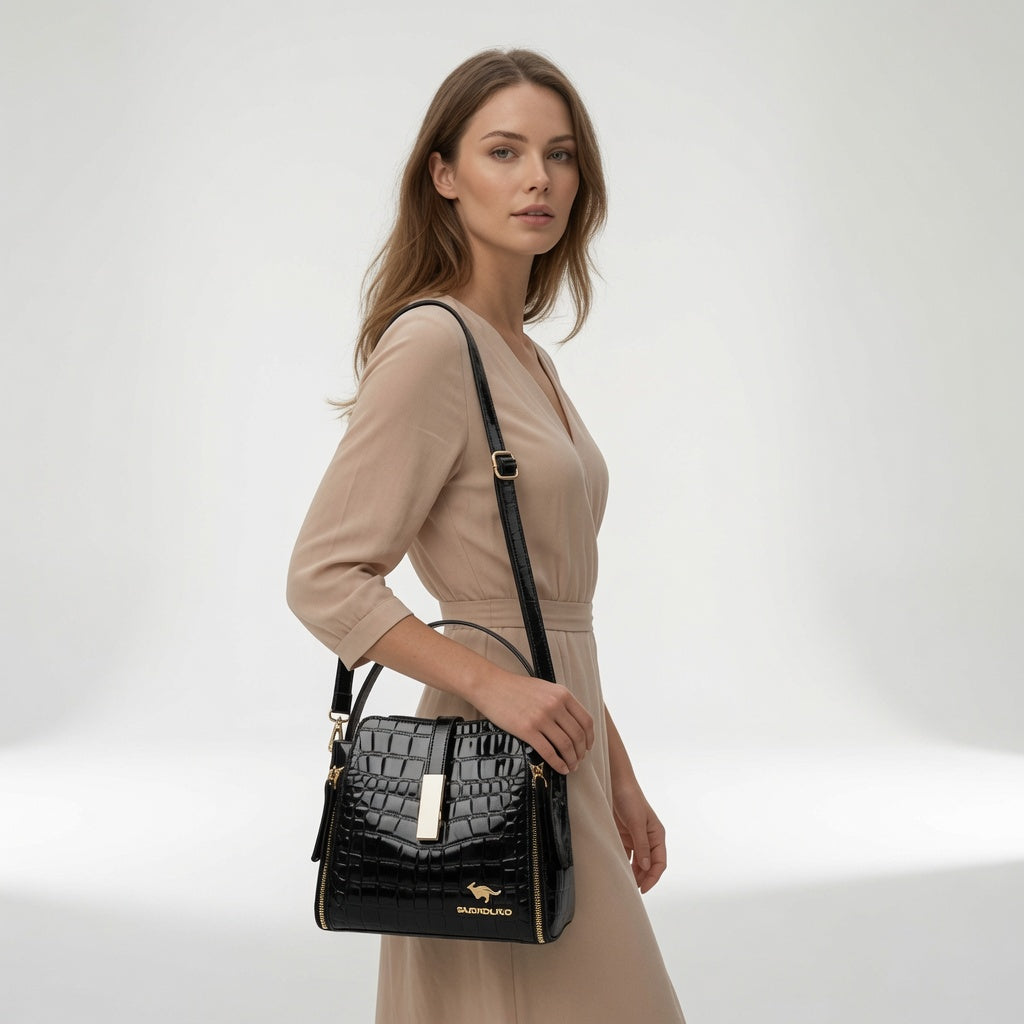 Amandéa™ — Elegantná luxusná krokodília taška na každodenné nosenie