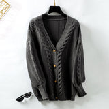 Vintage Cardigan z Prepletenej Priadze