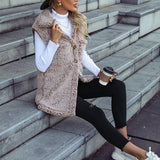 Pohodlný plyšový cardigan