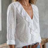 Isaline™ — Elegantná blúzka s volánmi s ženským šarmom