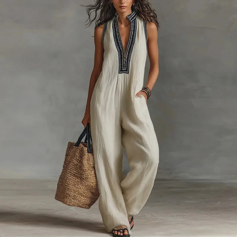 Diana Jumpsuit s čipkovým lemovaním