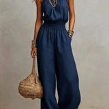 Bianca Weitbeiniger Fließender Jumpsuit
