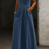Savannah | Vintage-maxi šaty z denimu