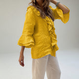 Apolline™ — Elegantná blúzka s volánovým golierom