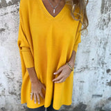 Kira | Oversized pulóver s uvoľneným V-výstrihom