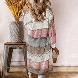 Príležitostný pruhovaný cardigan