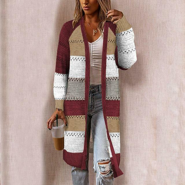 Príležitostný pruhovaný cardigan
